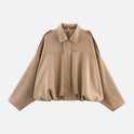 Oversized Jacket with Structured Collar