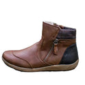 Women's Ankle Boots – Waterproof, Side Zipper, Cozy Lining