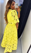 Women's Matching Set – Lace, Scalloped Hem