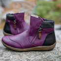 Women's Ankle Boots – Waterproof, Side Zipper, Cozy Lining