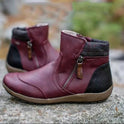 Women's Ankle Boots – Waterproof, Side Zipper, Cozy Lining