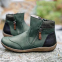 Women's Ankle Boots – Waterproof, Side Zipper, Cozy Lining