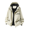 Women's Waterproof Jacket – Hooded, Drawstring Hem, Adjustable Cuffs