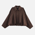 Oversized Jacket with Structured Collar