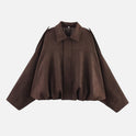 Oversized Jacket with Structured Collar