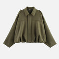 Oversized Jacket with Structured Collar