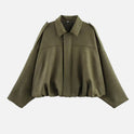 Oversized Jacket with Structured Collar