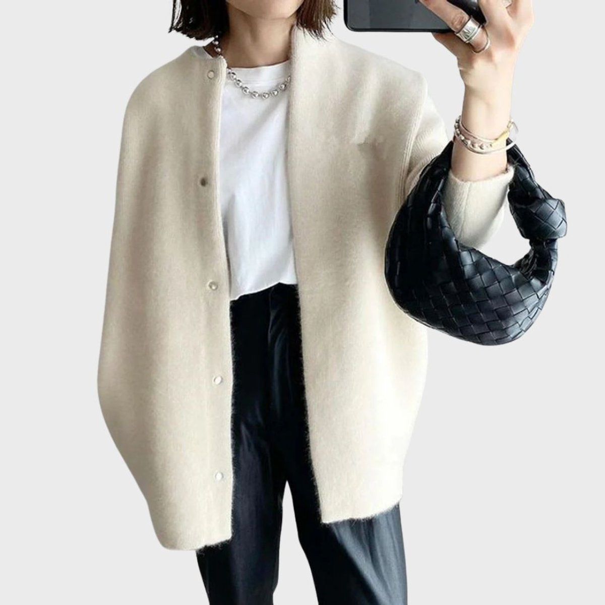 Olivia Cardigan Women | Oversized Cashmere with Snap Buttons 2