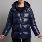 Pienza Glossy Hooded Puffer Jacket 0