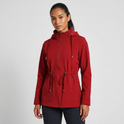 Qing - Casual Drawstring Waist Zip-Up Hooded Jacket 0