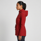 Qing - Casual Drawstring Waist Zip-Up Hooded Jacket 1