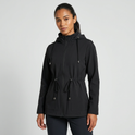 Qing - Casual Drawstring Waist Zip-Up Hooded Jacket 2