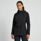 Qing - Casual Drawstring Waist Zip-Up Hooded Jacket 2