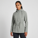 Qing - Casual Drawstring Waist Zip-Up Hooded Jacket 3