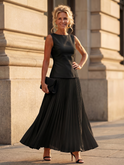 Rhodes | Structured Bodice Pleated Skirt Set 6