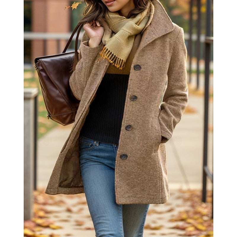 Rosalind | Timeless Turndown Collar Coat 1