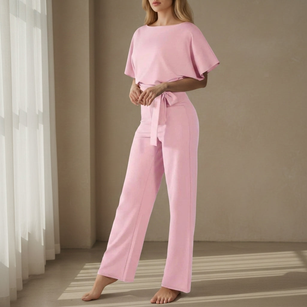 Sagres Belted Wide-Leg Jumpsuit 0