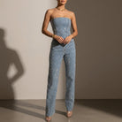 Salamanca Strapless Glitter Jumpsuit 1