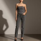 Salamanca Strapless Glitter Jumpsuit 3