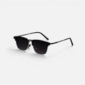 Gradient Lens Frame Flat Top Square Metal Sunglasses
