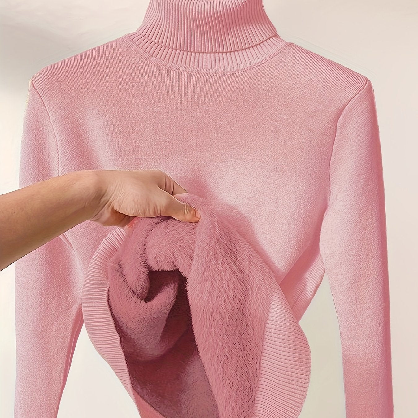 Selena | Cozy Lined High-Neck Sweater 11