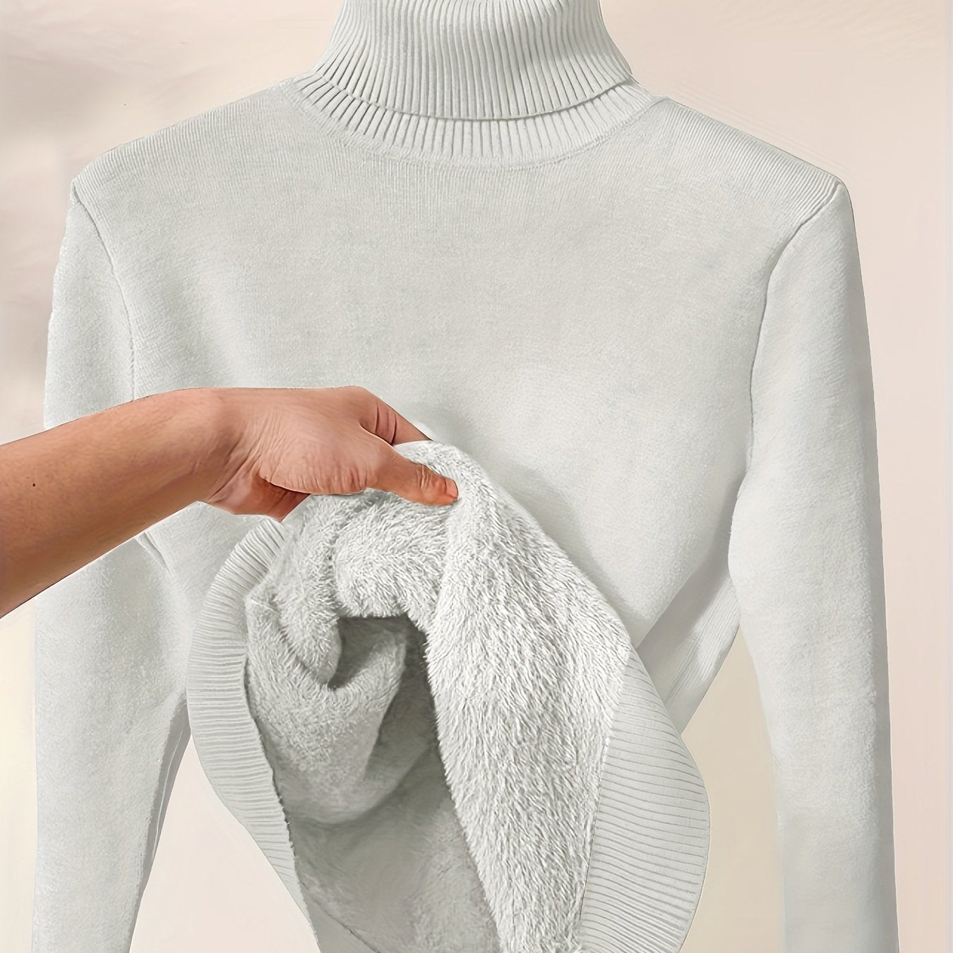 Selena | Cozy Lined High-Neck Sweater 9