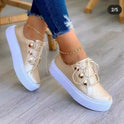 Serena | Orthopaedic Round Toe Platform Trainers 3