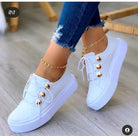 Serena | Orthopaedic Round Toe Platform Trainers 6