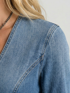 Sienna | Button Front Denim Maxi Dress 3