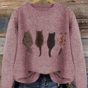 Tamara | Cozy Cat-Print Sweater 10