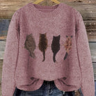 Tamara | Cozy Cat-Print Sweater 10