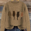 Tamara | Cozy Cat-Print Sweater 11