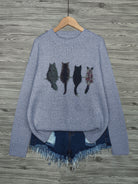Tamara | Cozy Cat-Print Sweater 2