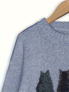 Tamara | Cozy Cat-Print Sweater 4