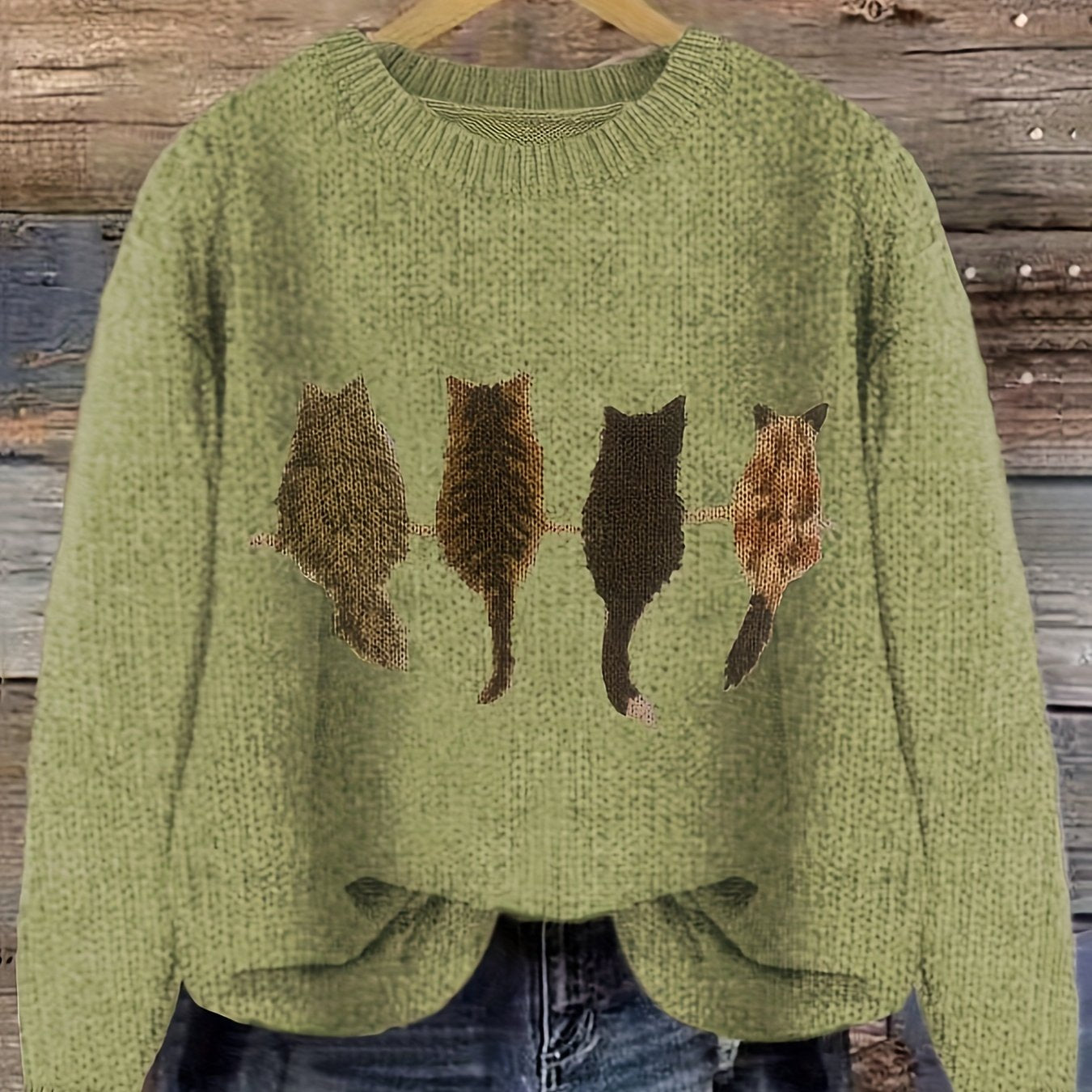 Tamara | Cozy Cat-Print Sweater 6
