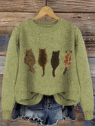 Tamara | Cozy Cat-Print Sweater 7