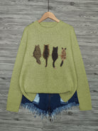 Tamara | Cozy Cat-Print Sweater 8