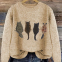 Tamara | Cozy Cat-Print Sweater 9