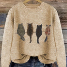 Tamara | Cozy Cat-Print Sweater 9