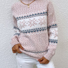 Tamsin | Cozy Snowflake Mock-Neck Sweater 7