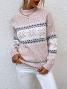 Tamsin | Cozy Snowflake Mock-Neck Sweater 8