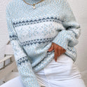 Tamsin | Cozy Snowflake Mock-Neck Sweater 9