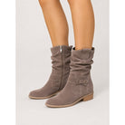 Tessa | Slouchy Buckle Ankle Boots 11