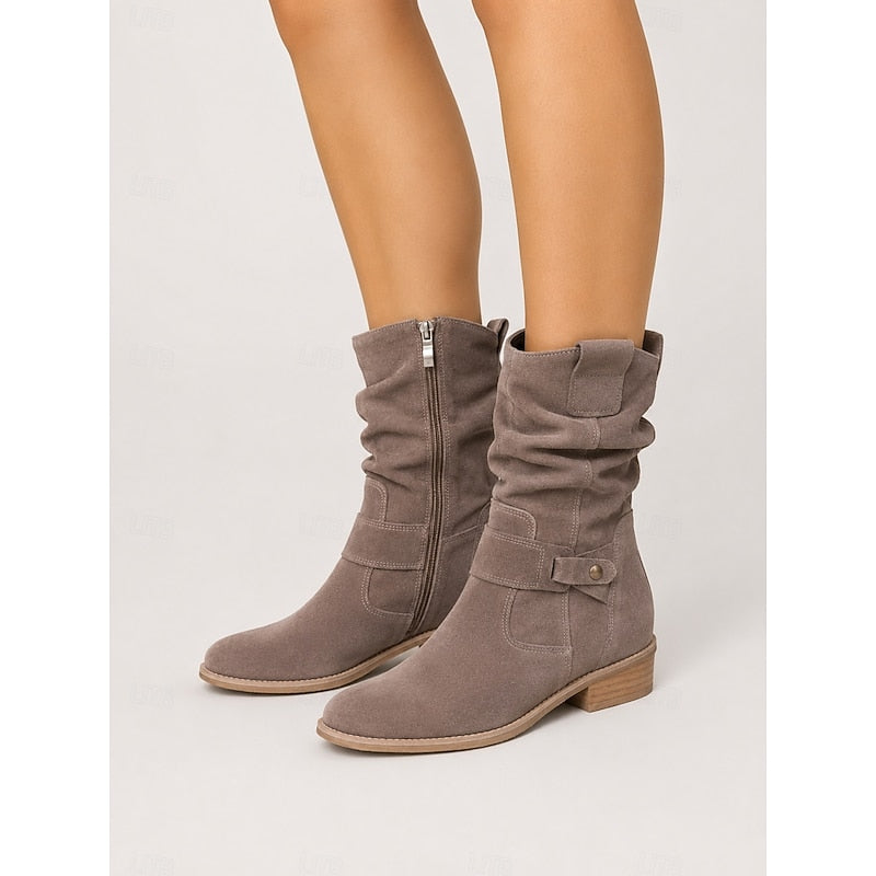 Tessa | Slouchy Buckle Ankle Boots 11