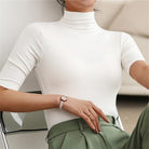 Top with Roll Neck and Short Sleeves for Women 1