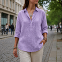 Trento Linen-Look Popover Blouse 5
