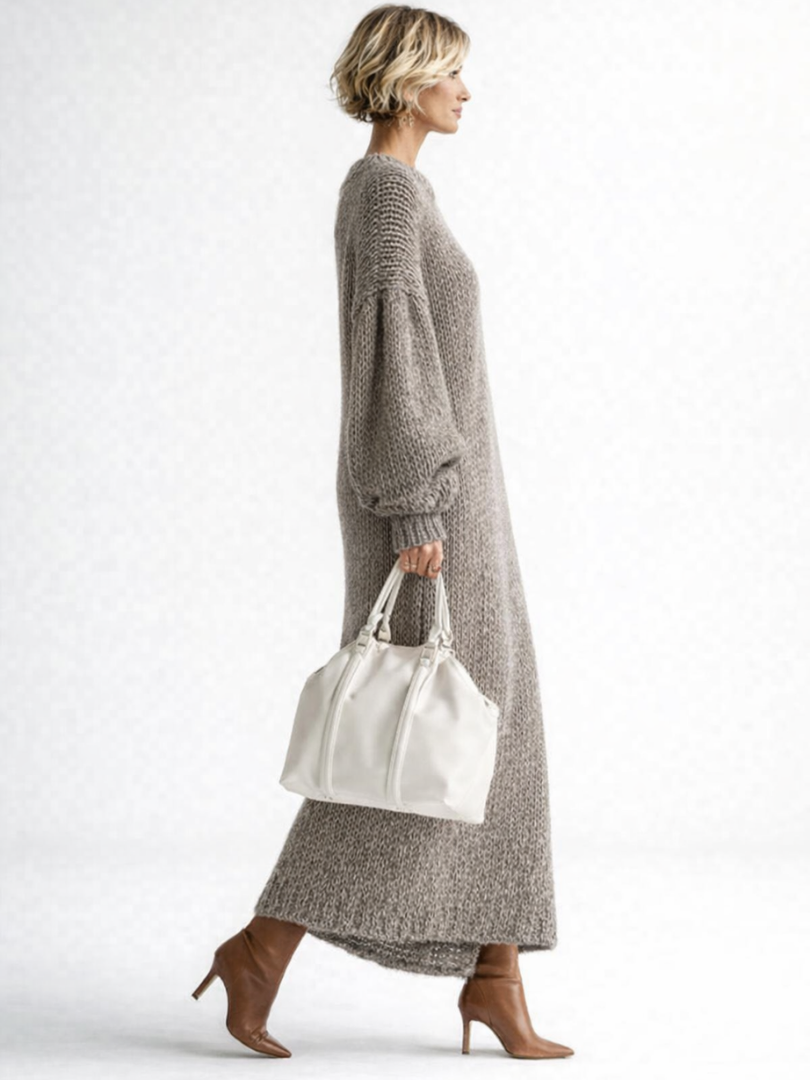 VALERIA | Oversized Knit Maxi Sweater Dress 2