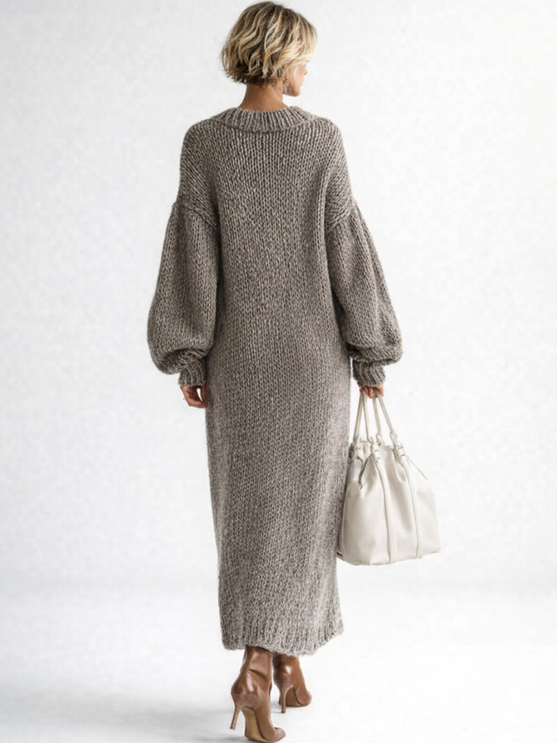 VALERIA | Oversized Knit Maxi Sweater Dress 3
