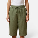 Bermuda Shorts Drawstring Elastic Waist Casual