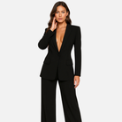 Women's Elegant Blazer and Trouser Set with Crease 3